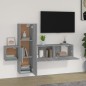 vidaXL 3-tlg. TV-Schrank-Set Grau Sonoma Holzwerkstoff vidaXL 3-tlg. TV-Schrank-Set Grau Sonoma Holzwerkstoff