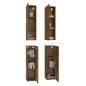 vidaXL TV-Schränke 4 Stk. Räuchereiche 30,5x30x110 cm Holzwerkstoff vidaXL TV-Schränke 4 Stk. Räuchereiche 30,5x30x110 cm Holzwerkstoff
