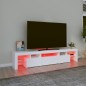 vidaXL TV-Schrank mit LED-Leuchten Weiß 200x36,5x40 cm vidaXL TV-Schrank mit LED-Leuchten Weiß 200x36,5x40 cm