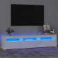 vidaXL TV-Schrank mit LED-Leuchten Weiß 180x35x40 cm vidaXL TV-Schrank mit LED-Leuchten Weiß 180x35x40 cm
