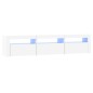 vidaXL TV-Schrank mit LED-Leuchten Weiß 180x35x40 cm vidaXL TV-Schrank mit LED-Leuchten Weiß 180x35x40 cm