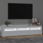 vidaXL TV-Schrank mit LED-Leuchten Weiß 180x35x40 cm vidaXL TV-Schrank mit LED-Leuchten Weiß 180x35x40 cm