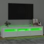 vidaXL TV-Schrank mit LED-Leuchten Weiß 180x35x40 cm vidaXL TV-Schrank mit LED-Leuchten Weiß 180x35x40 cm