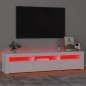 vidaXL TV-Schrank mit LED-Leuchten Weiß 180x35x40 cm vidaXL TV-Schrank mit LED-Leuchten Weiß 180x35x40 cm