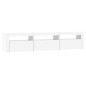 vidaXL TV-Schrank mit LED-Leuchten Weiß 180x35x40 cm vidaXL TV-Schrank mit LED-Leuchten Weiß 180x35x40 cm