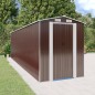 vidaXL Geräteschuppen Dunkelbraun 192x689x223 cm Verzinkter Stahl vidaXL Geräteschuppen Dunkelbraun 192x689x223 cm Verzinkter Stahl
