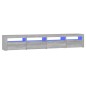 vidaXL TV-Schrank mit LED-Leuchten Grau Sonoma 240x35x40 cm vidaXL TV-Schrank mit LED-Leuchten Grau Sonoma 240x35x40 cm