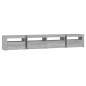 vidaXL TV-Schrank mit LED-Leuchten Grau Sonoma 240x35x40 cm vidaXL TV-Schrank mit LED-Leuchten Grau Sonoma 240x35x40 cm