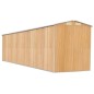 vidaXL Geräteschuppen Hellbraun 192x855x223 cm Verzinkter Stahl vidaXL Geräteschuppen Hellbraun 192x855x223 cm Verzinkter Stahl