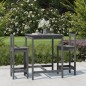 vidaXL 3-tlg. Gartenbar-Set Grau Massivholz Kiefer vidaXL 3-tlg. Gartenbar-Set Grau Massivholz Kiefer