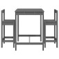 vidaXL 3-tlg. Gartenbar-Set Grau Massivholz Kiefer vidaXL 3-tlg. Gartenbar-Set Grau Massivholz Kiefer