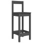 vidaXL 3-tlg. Gartenbar-Set Grau Massivholz Kiefer vidaXL 3-tlg. Gartenbar-Set Grau Massivholz Kiefer
