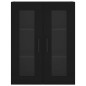 Highboard Schwarz 69,5x34x180 cm Holzwerkstoff Highboard Schwarz 69,5x34x180 cm Holzwerkstoff