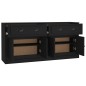 vidaXL Sideboards 2 Stk. Schwarz Holzwerkstoff vidaXL Sideboards 2 Stk. Schwarz Holzwerkstoff