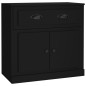 vidaXL Sideboards 2 Stk. Schwarz Holzwerkstoff vidaXL Sideboards 2 Stk. Schwarz Holzwerkstoff
