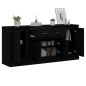 vidaXL Sideboards 3 Stk. Schwarz Holzwerkstoff vidaXL Sideboards 3 Stk. Schwarz Holzwerkstoff