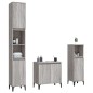 vidaXL 3-tlg. Badmöbel-Set Grau Sonoma Holzwerkstoff vidaXL 3-tlg. Badmöbel-Set Grau Sonoma Holzwerkstoff