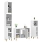 vidaXL 3-tlg. Badmöbel-Set Weiß Holzwerkstoff vidaXL 3-tlg. Badmöbel-Set Weiß Holzwerkstoff