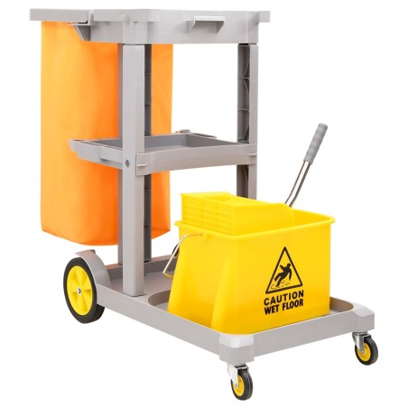 vidaXL Reinigungswagen mit Mopp-Eimer Polypropylen