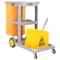 vidaXL Reinigungswagen mit Mopp-Eimer Polypropylen vidaXL Reinigungswagen mit Mopp-Eimer Polypropylen