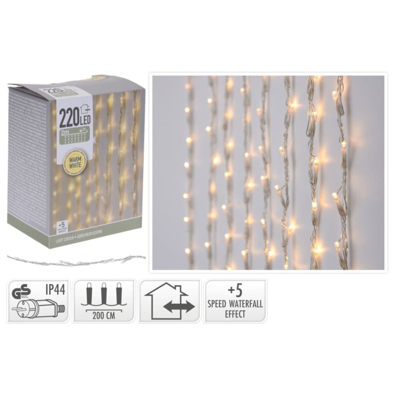Ambiance Lichtervorhang mit 220 LEDs Ambiance Lichtervorhang mit 220 LEDs