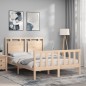 vidaXL Massivholzbett mit Kopfteil 140x200 cm vidaXL Massivholzbett mit Kopfteil 140x200 cm