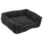 Jack and Vanilla Haustiersofa Softy S 60x52x18 cm Rosette Grau Jack and Vanilla Haustiersofa Softy S 60x52x18 cm Rosette Grau