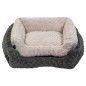 Jack and Vanilla Haustiersofa Softy S 60x52x18 cm Rosette Grau Jack and Vanilla Haustiersofa Softy S 60x52x18 cm Rosette Grau