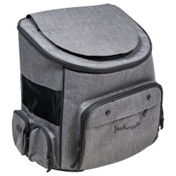 Jack and Vanilla Haustier-Rucksack Travel 40x25x36 cm Grau/Schwarz