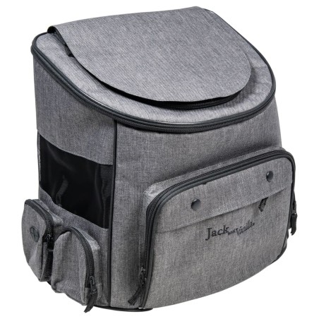 Jack and Vanilla Haustier-Rucksack Travel 40x25x36 cm Grau/Schwarz