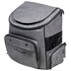 Jack and Vanilla Haustier-Rucksack Travel 40x25x36 cm Grau/Schwarz