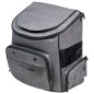 Jack and Vanilla Haustier-Rucksack Travel 40x25x36 cm Grau/Schwarz Jack and Vanilla Haustier-Rucksack Travel 40x25x36 cm Grau/Schwarz