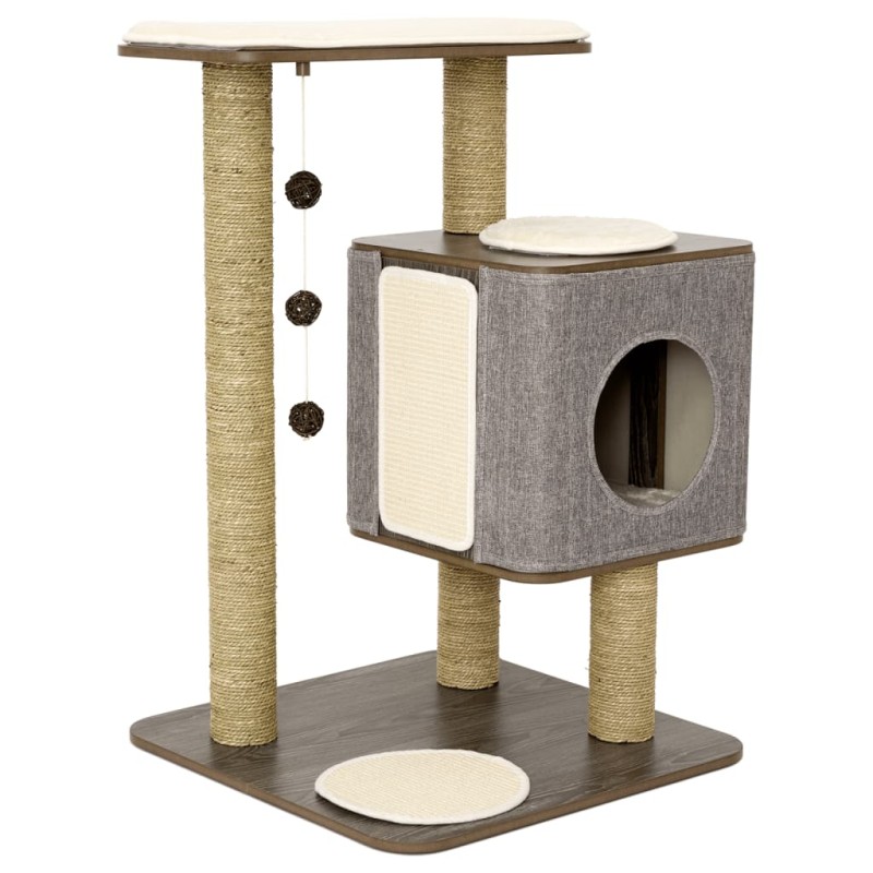 Jack and Vanilla Kratzbaum Molly 56x56x86 cm Grau Jack and Vanilla Kratzbaum Molly 56x56x86 cm Grau