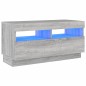 vidaXL TV-Schrank mit LED-Leuchten Grau Sonoma 80x35x40 cm vidaXL TV-Schrank mit LED-Leuchten Grau Sonoma 80x35x40 cm