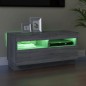 vidaXL TV-Schrank mit LED-Leuchten Grau Sonoma 80x35x40 cm vidaXL TV-Schrank mit LED-Leuchten Grau Sonoma 80x35x40 cm