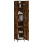 vidaXL Highboard Räuchereiche 34,5x34x180 cm Holzwerkstoff vidaXL Highboard Räuchereiche 34,5x34x180 cm Holzwerkstoff