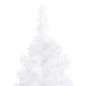 vidaXL Künstlicher Eck-Weihnachtsbaum mit Beleuchtung Weiß 150 cm PVC vidaXL Künstlicher Eck-Weihnachtsbaum mit Beleuchtung Weiß 150 cm PVC
