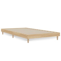 vidaXL Bettgestell Sonoma-Eiche 90x200 cm Holzwerkstoff