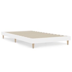 vidaXL Bettgestell Weiß 90x190 cm Holzwerkstoff