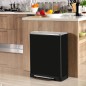 EKO Tretmülleimer E-Cube 50 L Mattschwarz EKO Tretmülleimer E-Cube 50 L Mattschwarz