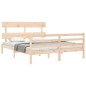 vidaXL Massivholzbett mit Kopfteil 160x200 cm vidaXL Massivholzbett mit Kopfteil 160x200 cm
