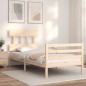 vidaXL Massivholzbett mit Kopfteil 90x200 cm vidaXL Massivholzbett mit Kopfteil 90x200 cm