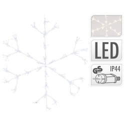 Ambiance Weihnachtsdekoration Schneeflocke mit 216 LEDs 60 cm