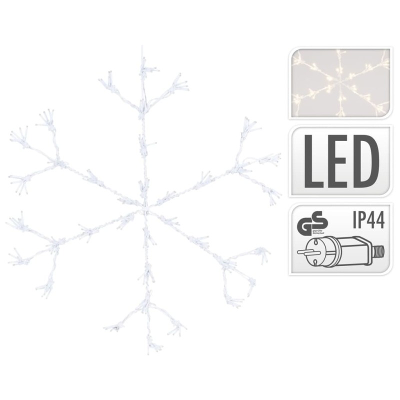 Ambiance Weihnachtsdekoration Schneeflocke mit 216 LEDs 60 cm Ambiance Weihnachtsdekoration Schneeflocke mit 216 LEDs 60 cm