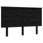 vidaXL Massivholzbett mit Kopfteil Schwarz 140x190 cm vidaXL Massivholzbett mit Kopfteil Schwarz 140x190 cm