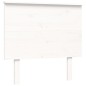 vidaXL Massivholzbett mit Kopfteil Weiß 90x200 cm vidaXL Massivholzbett mit Kopfteil Weiß 90x200 cm