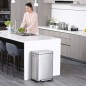 EKO Tretmülleimer X-Cube 45 L Mattsilber EKO Tretmülleimer X-Cube 45 L Mattsilber