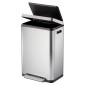EKO Tretmülleimer X-Cube 45 L Mattsilber EKO Tretmülleimer X-Cube 45 L Mattsilber