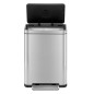 EKO Tretmülleimer X-Cube 45 L Mattsilber EKO Tretmülleimer X-Cube 45 L Mattsilber