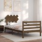 vidaXL Massivholzbett mit Kopfteil Honigbraun 100x200 cm vidaXL Massivholzbett mit Kopfteil Honigbraun 100x200 cm